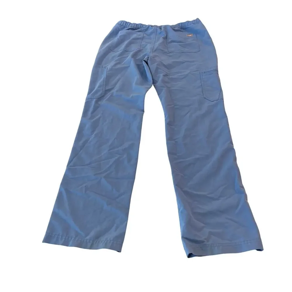 Figs Cairo Straight-Leg Scrub Pant Ceil Blue Size Large Tall